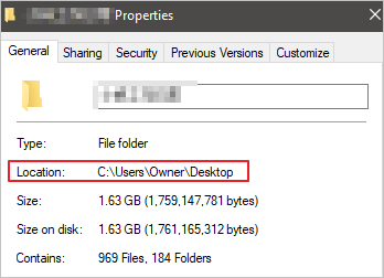 sprawdź lokalizację pliku