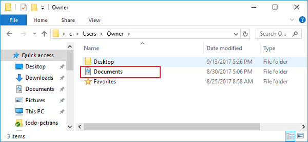 documents folder