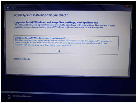 wybierz nieprzydzielone miejsce