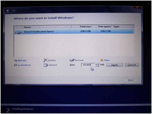 wybierz nieprzydzielone miejsce