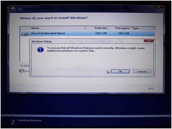 kliknij ok, aby przejść dalej