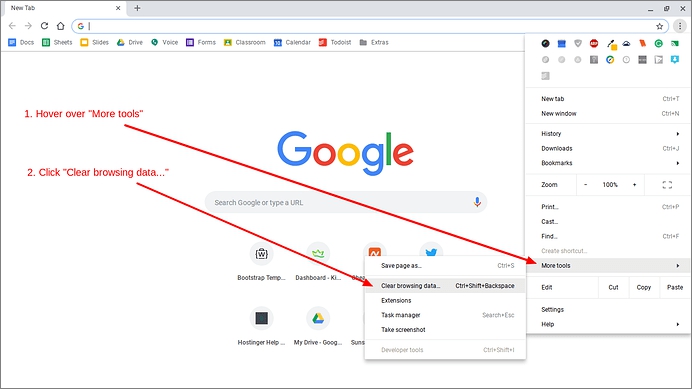 Kliknij przeglądanie danych z opcji Więcej narzędzi
