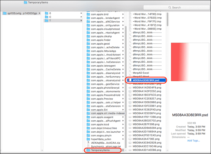 odzyskać pliki Photoshopa z plików tmp