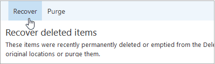 recover deleted outlook email