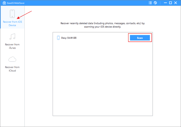 launch iphone data recovery software