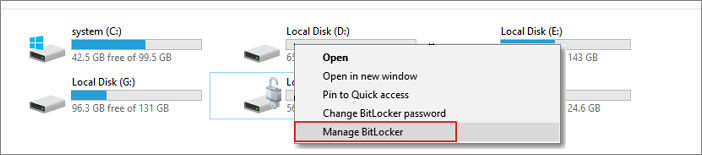 Usuń ochronę funkcją BitLocker.