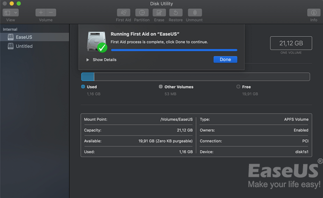 repair disk permissions step 3