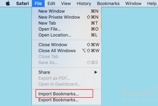 restore import lost safari bookmarks