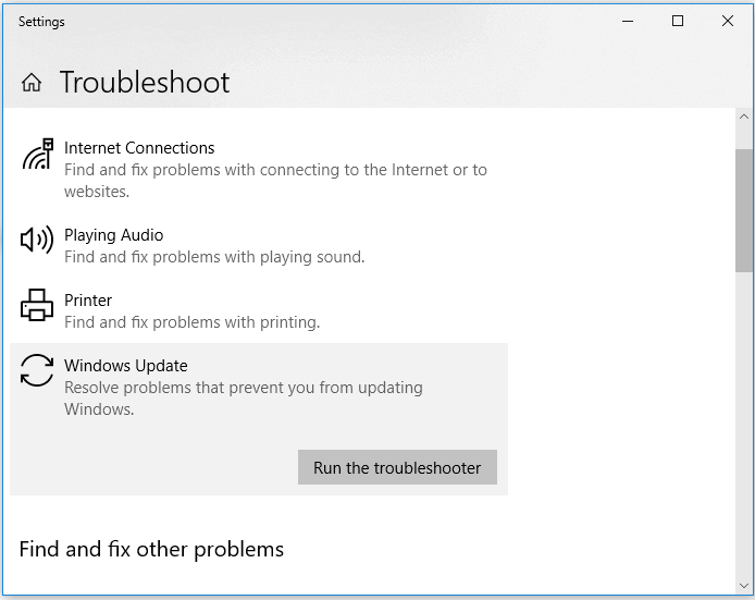 windows troubleshooter
