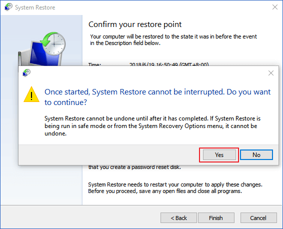 system restore windows