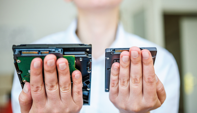 take out the hard drive