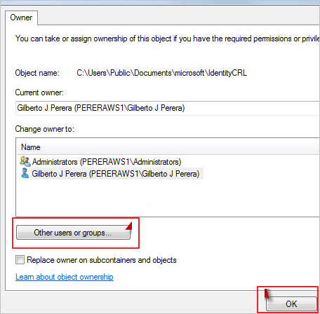 wybierz inne grupy użytkowników