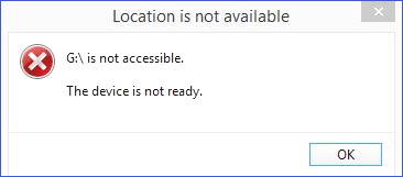 urządzenie nie jest gotowe