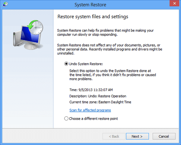 undo system restore