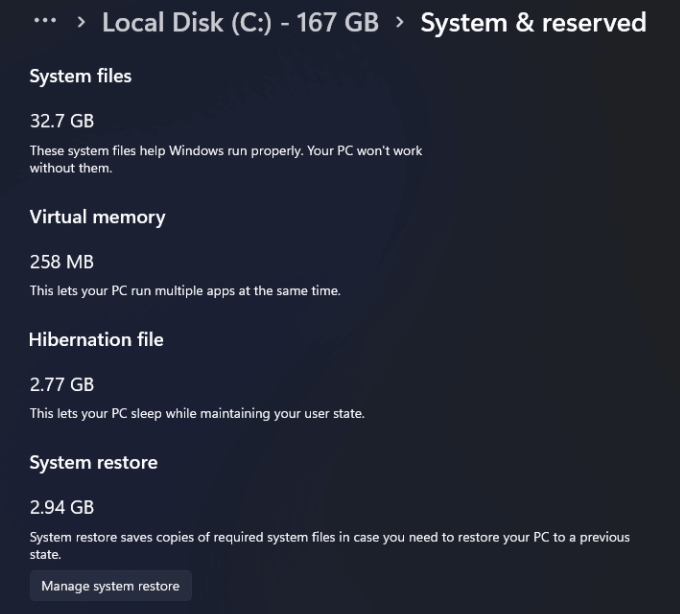 Rozmiar Windows 11 - system