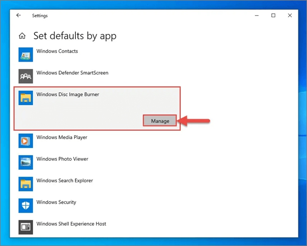 nagrywarka obrazu dysku Windows