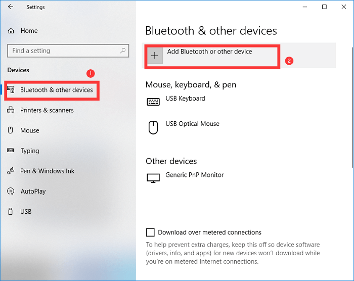 bluetooth i inne urządzenia windows 10 - 1