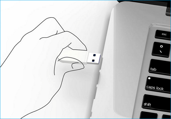 Podłącz USB do komputera