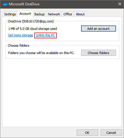 kliknij odłącz ten komputer