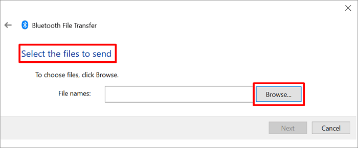 wybierz Wyślij pliki