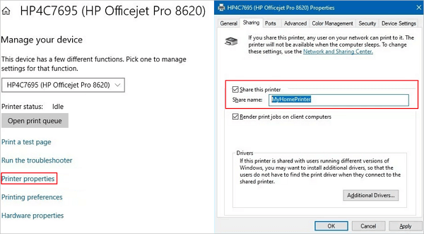 Jak udostępnić drukarkę bez HomeGroup - 2