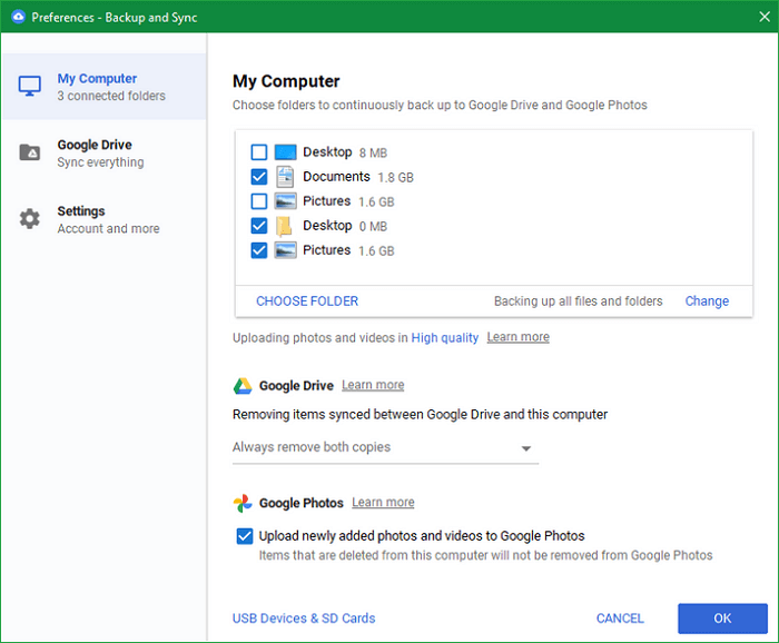 Zaloguj się na Dysk Google