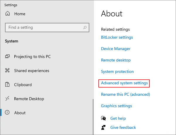 Zaawansowane ustawienia systemu