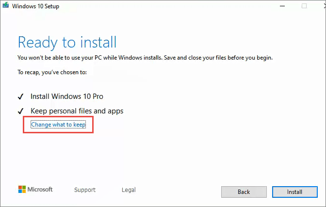 wybierz, co zachować