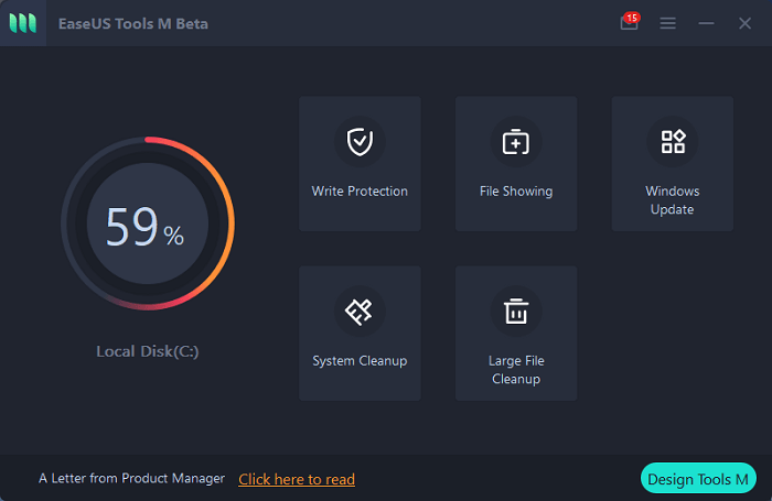 Clean large file with Tools M - 1