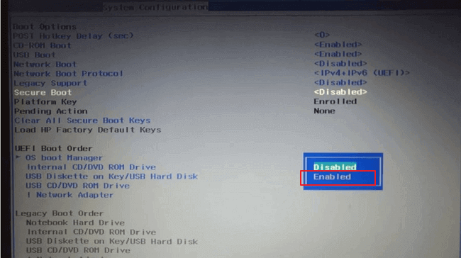 Włącz bezpieczny rozruch