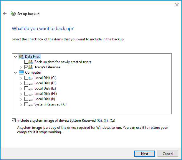 backup by windows step5