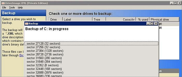 free hard drive cloning software - DriveImage XML