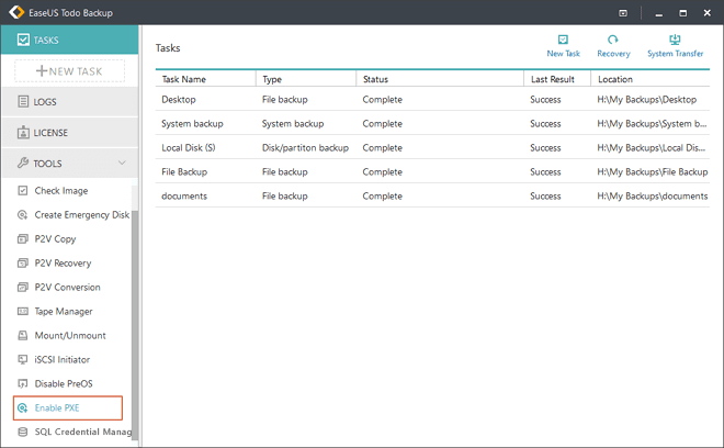 todo back up software