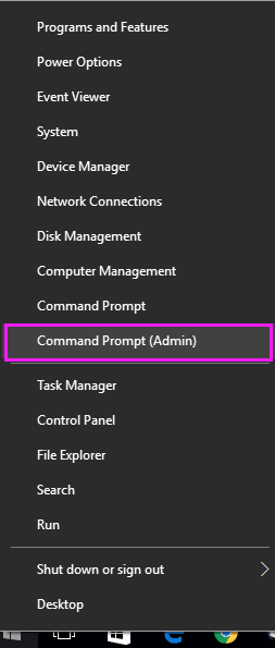 otwórz Wiersz Poleceń z uprawnieniami administratora